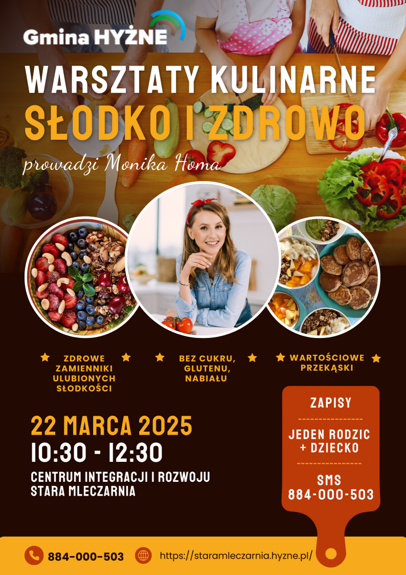 You are currently viewing WARSZTATY KULINARNE: „SŁODKO I ZDROWO” dla dzieci i rodziców